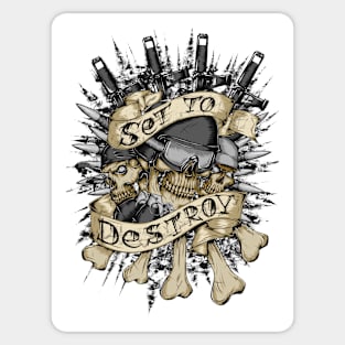 "Set To Destroy" Sticker